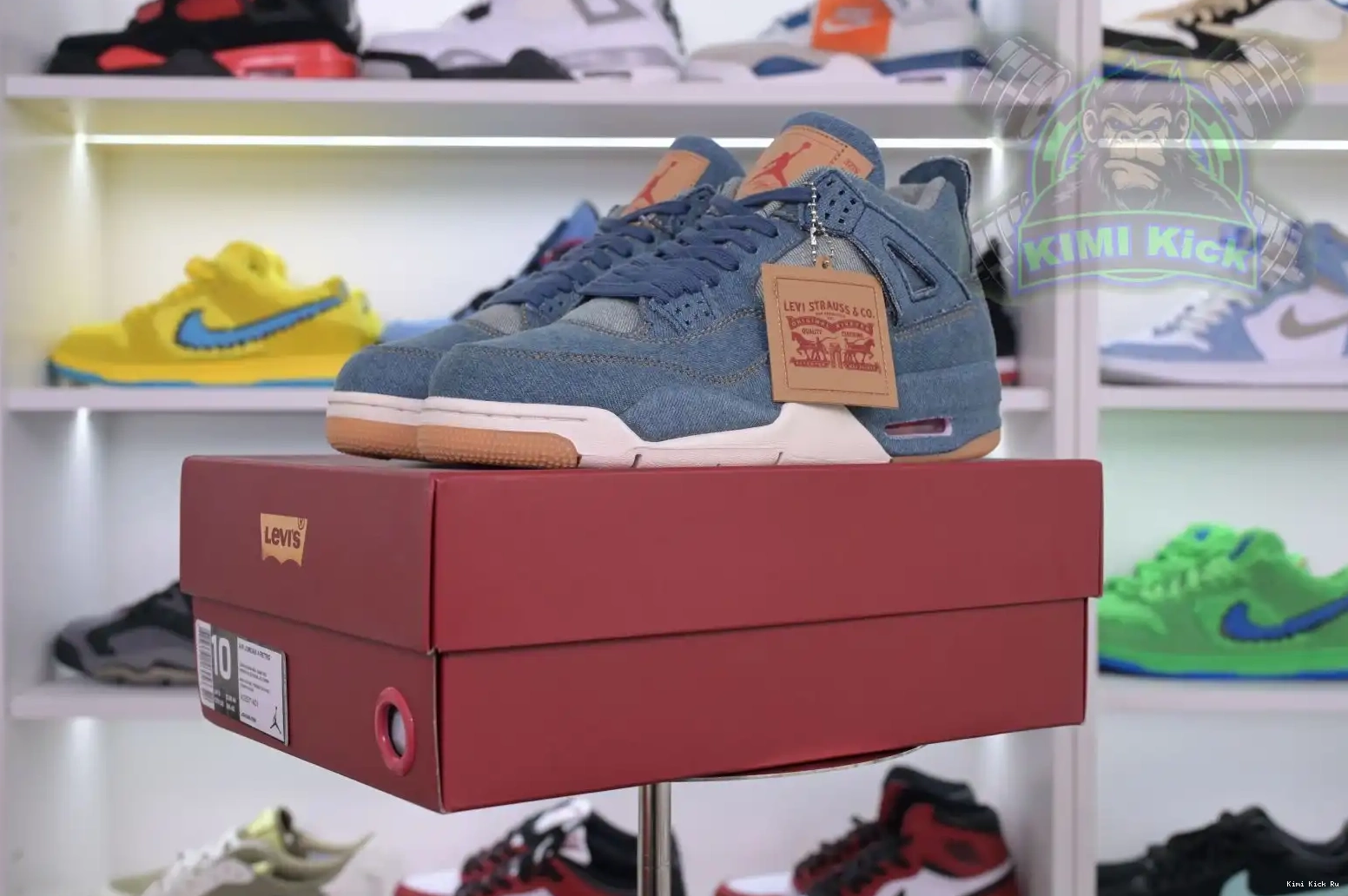 Air 4 Kimikick levis retro Jordan Jordan denim 0730